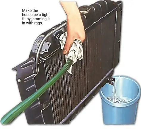 how to flush a clogged radiator