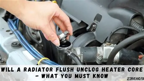 will a radiator flush unclog a heater core